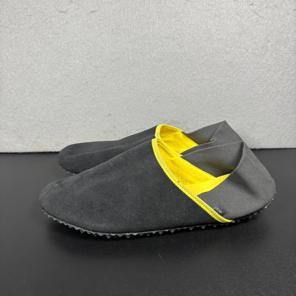 PLAE Thai-Ha Minimalist Shoes Suede Loafers Black Yellow Men Size 9/Women 10.5